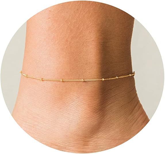 Beach Anklet Featuring Stars Hearts Pearls And Round Beads