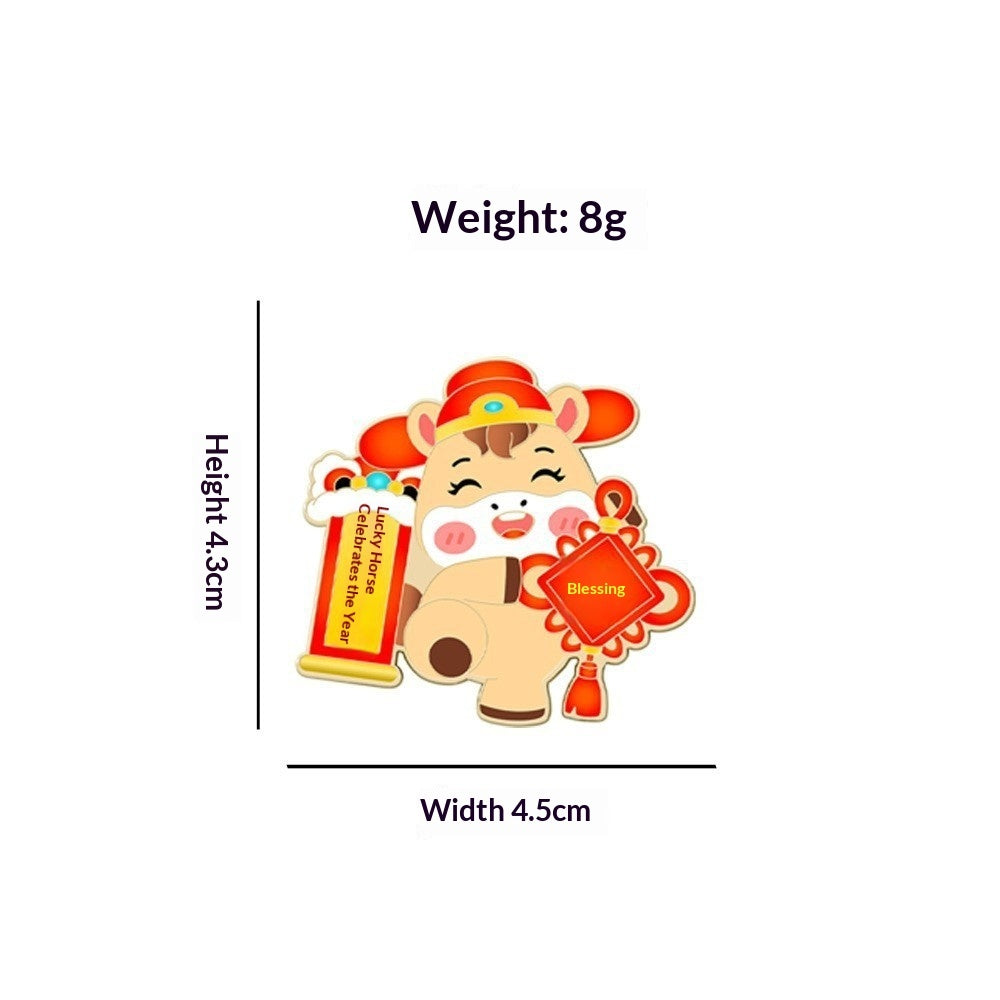 Cute Animal Zodiac Year Gift Jewelry Clothing Accessory Brooch
