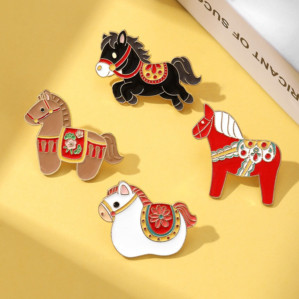 Cute Animal Zodiac Year Gift Jewelry Clothing Accessory Brooch