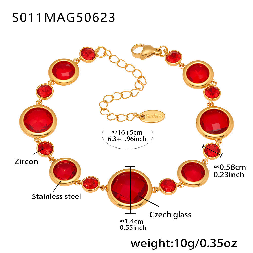 18k Gold-Plated Summer Beach-Style Light-Luxury Anklet Foot Jewelry