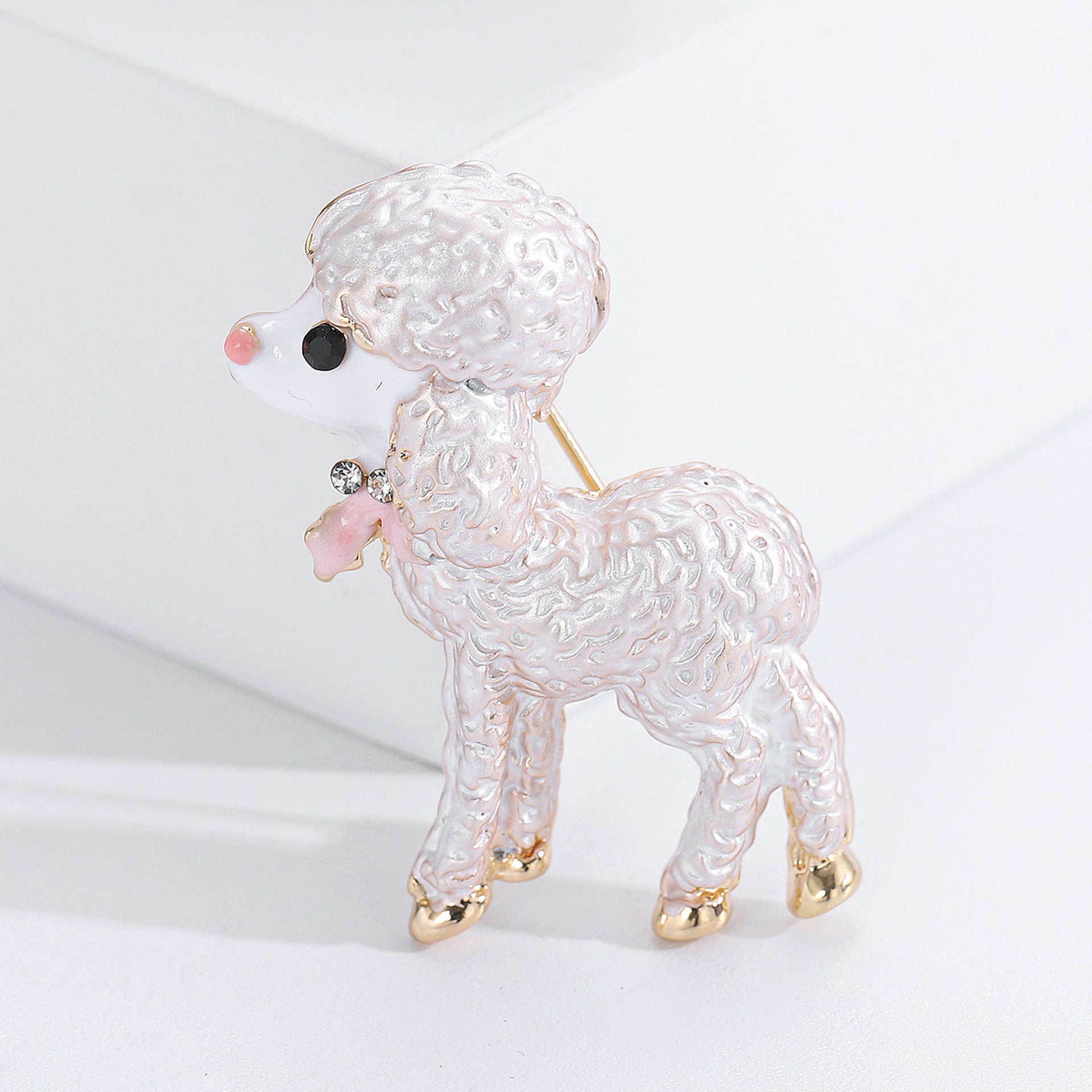 Creative And Cute Alloy Enamel Sheep Brooch A Versatile Personality-driven Accessory For Clothing