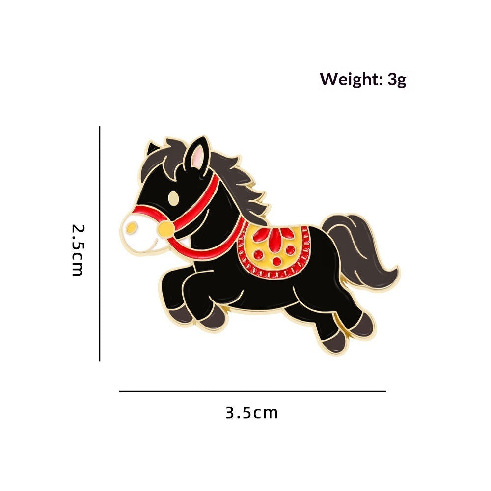 Cute Animal Zodiac Year Gift Jewelry Clothing Accessory Brooch