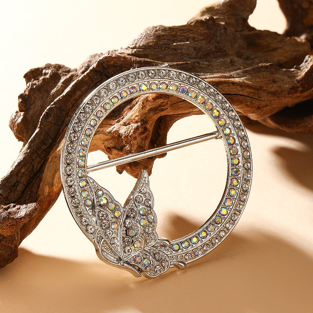 Waist-cinching Accessory Clip For Securing High-end Brooches