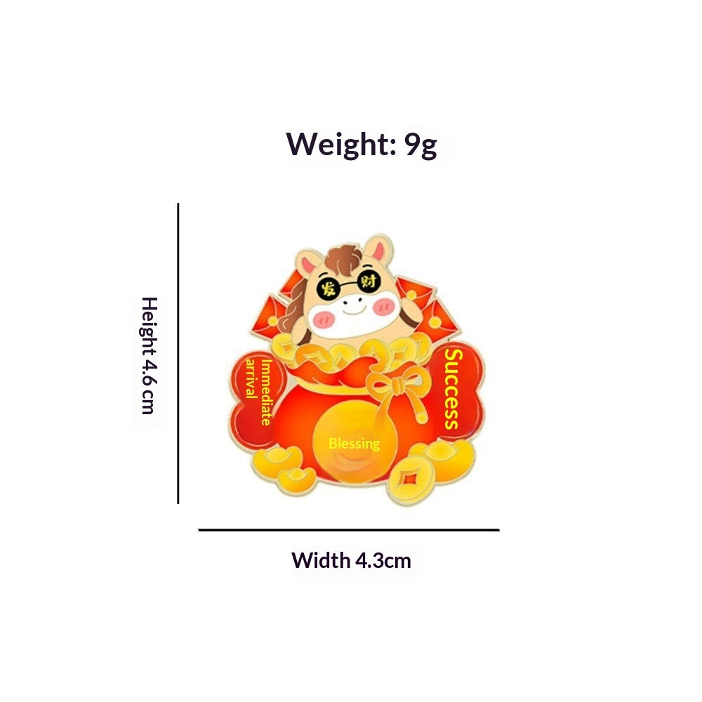 Cute Animal Zodiac Year Gift Jewelry Clothing Accessory Brooch