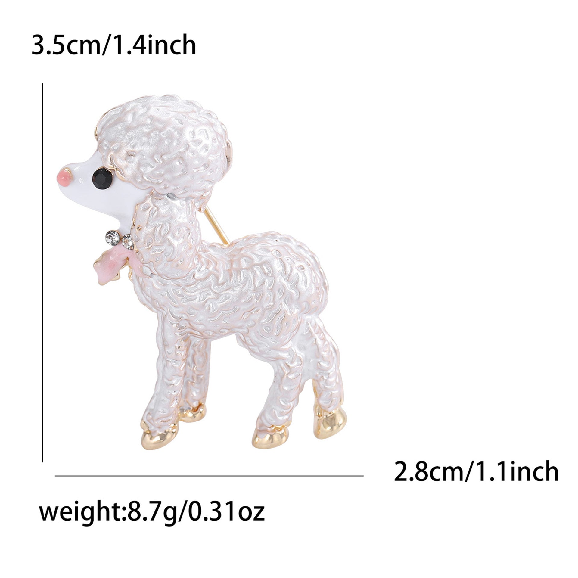Creative And Cute Alloy Enamel Sheep Brooch A Versatile Personality-driven Accessory For Clothing