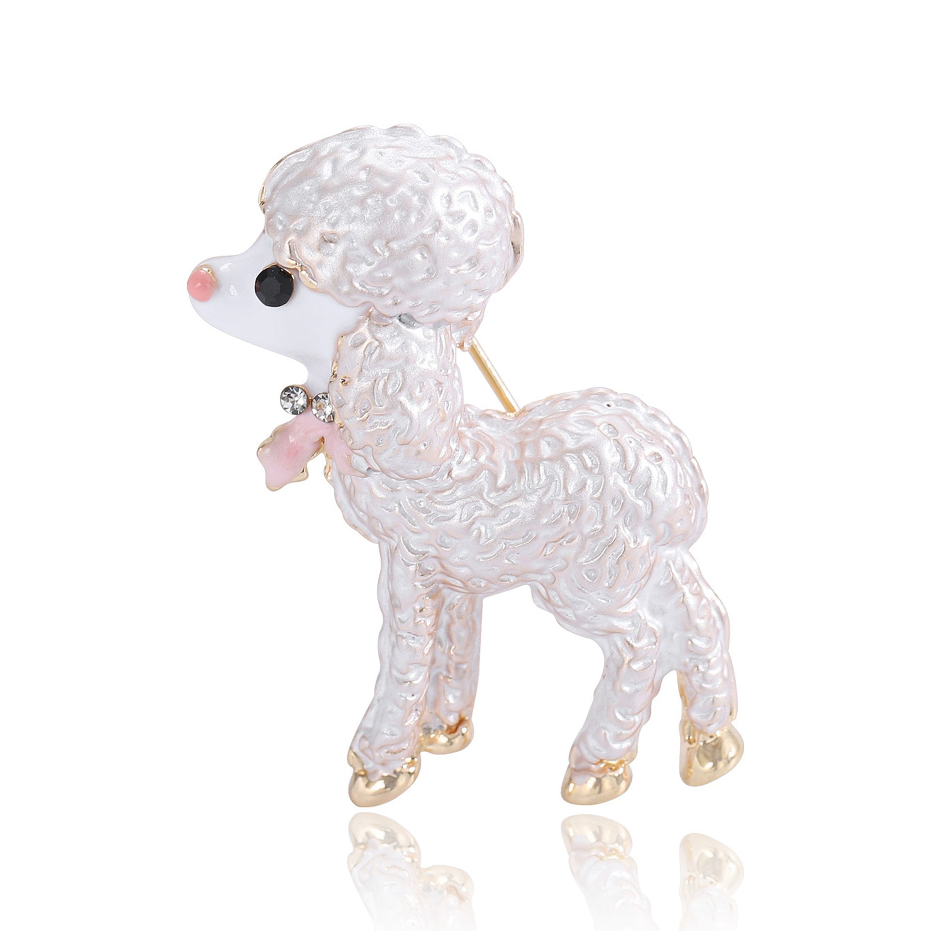 Creative And Cute Alloy Enamel Sheep Brooch A Versatile Personality-driven Accessory For Clothing