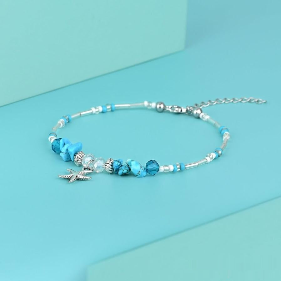 New Shell And Little Star Anklet
