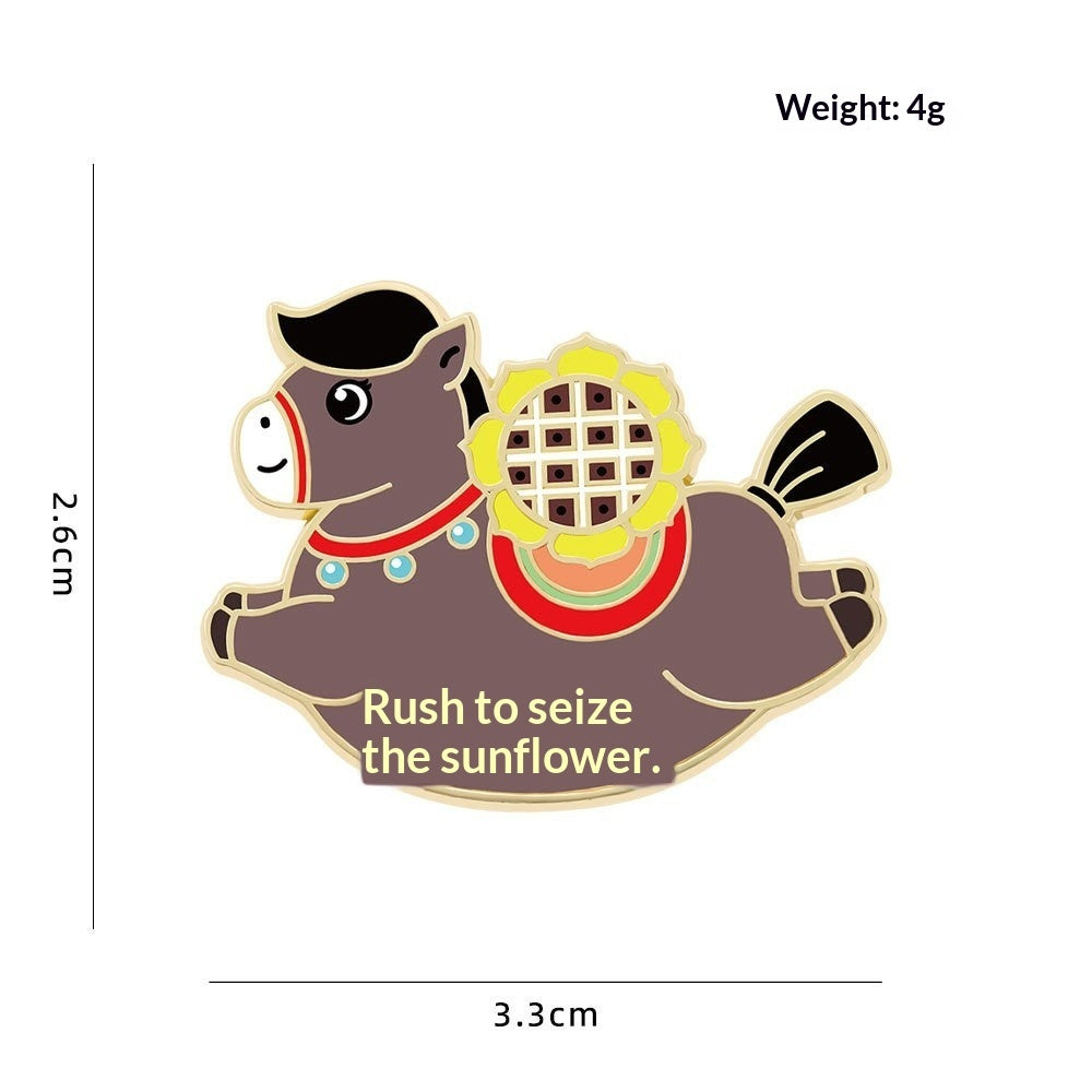 Cute Animal Zodiac Year Gift Jewelry Clothing Accessory Brooch