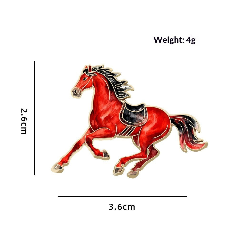 Cute Animal Zodiac Year Gift Jewelry Clothing Accessory Brooch