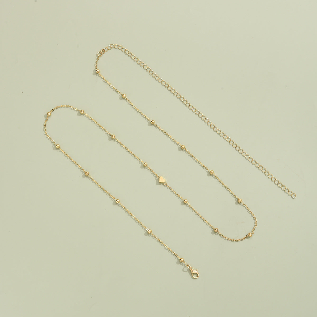 Creative And Fashionable Heart-shaped Bead Waist Chain, Golden Alloy Waist Chain For Women, Summer Accessory.