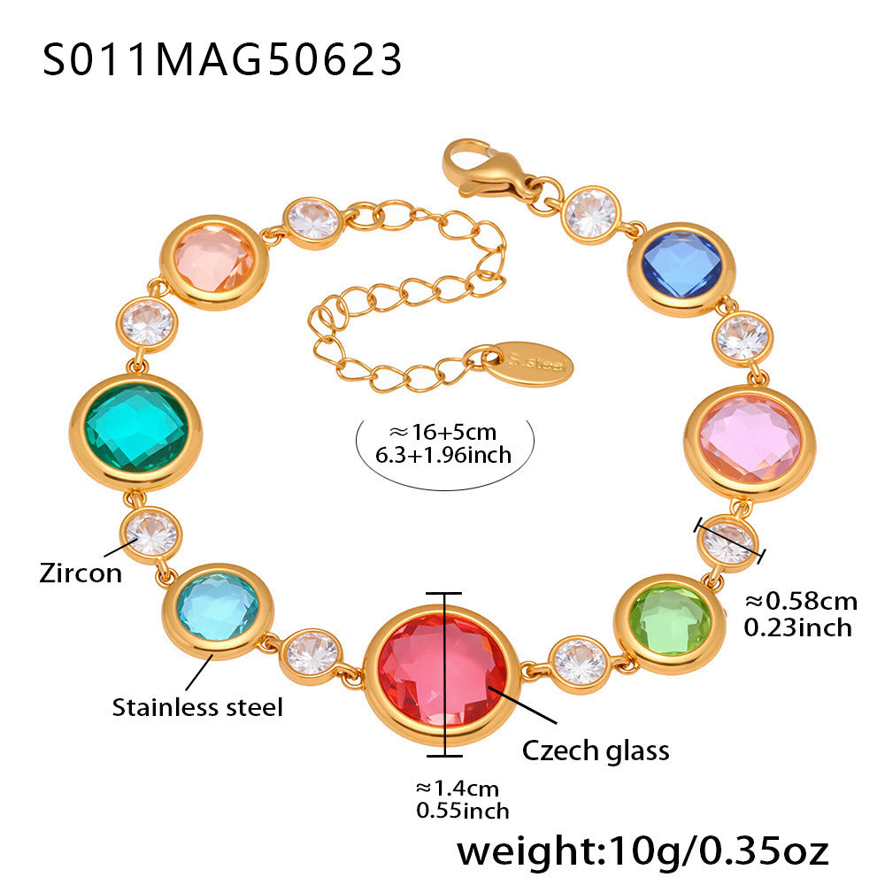 18k Gold-Plated Summer Beach-Style Light-Luxury Anklet Foot Jewelry