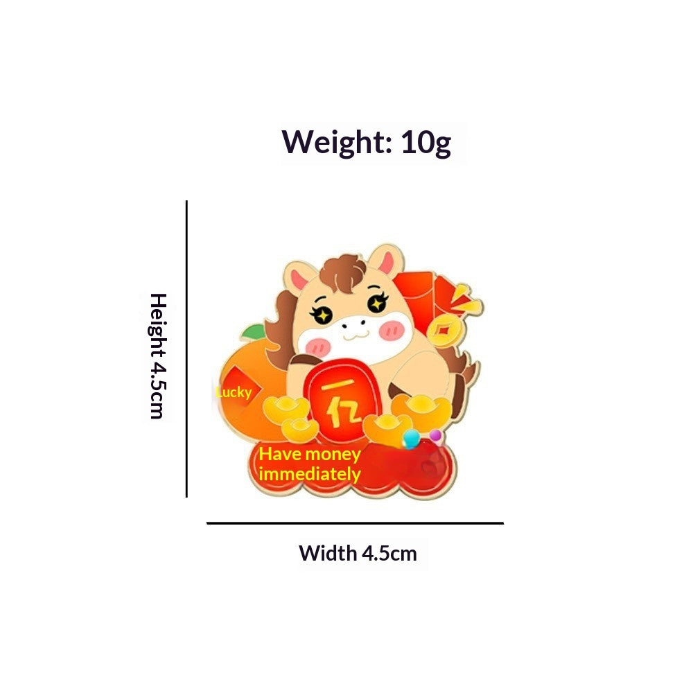 Cute Animal Zodiac Year Gift Jewelry Clothing Accessory Brooch